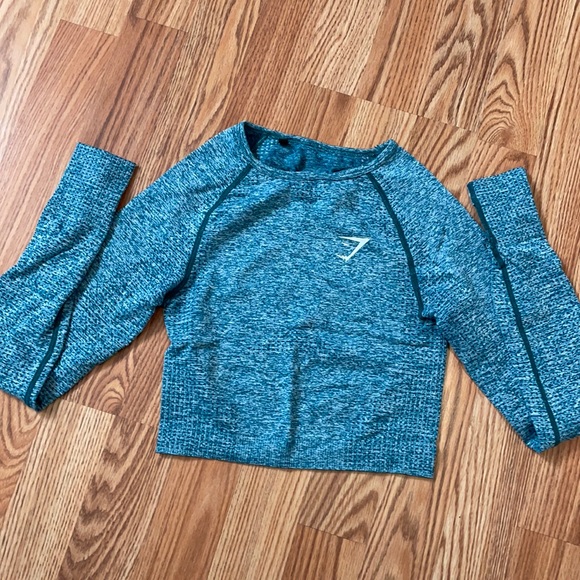 Gymshark Vital Seamless Long Sleeve Crop Top size Small - Picture 2 of 2